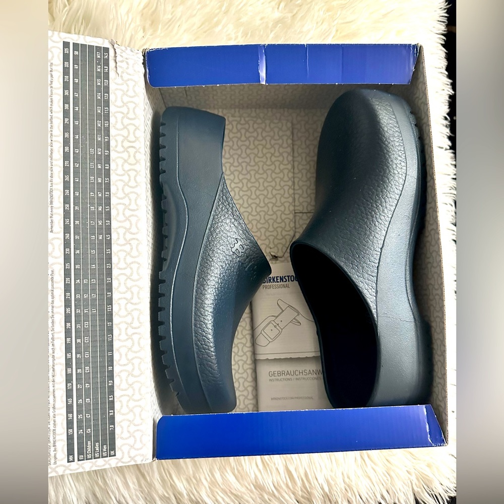 Brand new navy blue Birkenstock clogs size 40=9/9.5
